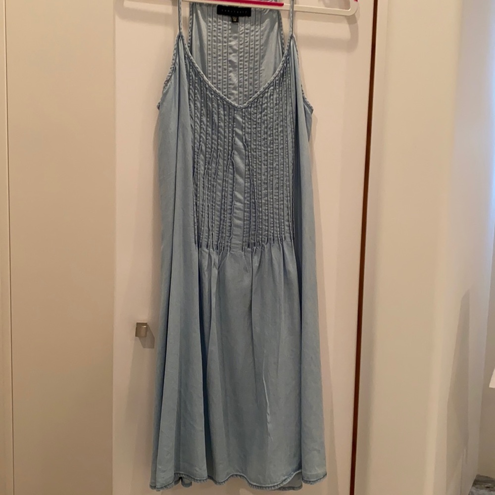 Cute denim dress with adjustable straps